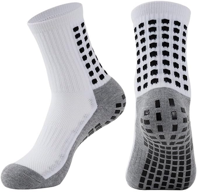 BUKEORE Store 4/6 Pairs Grip Soccer Socks Anti Slip Non Slip Men's Athletic Socks for Football Basketball Sports - Image 2